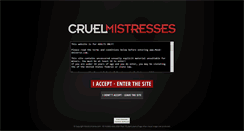 Desktop Screenshot of cruel-mistresses.com